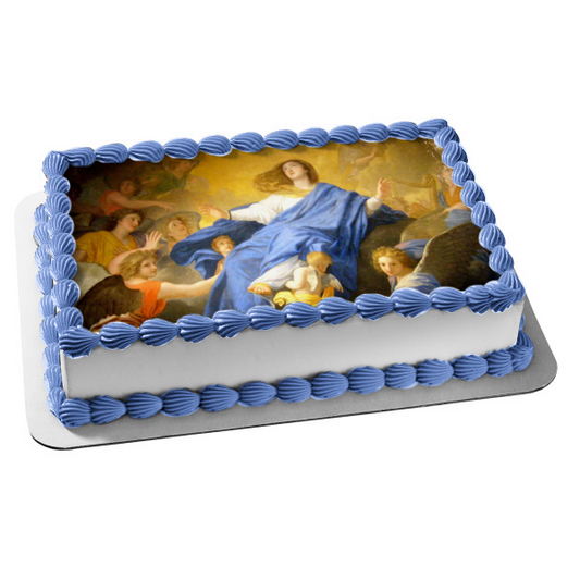 Assumption of Mary Edible Cake Topper Image ABPID54166