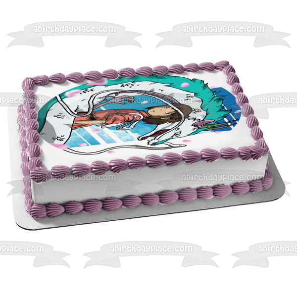 Haku Spirited Away Classic Animation Edible Cake Topper Image ABPID53641