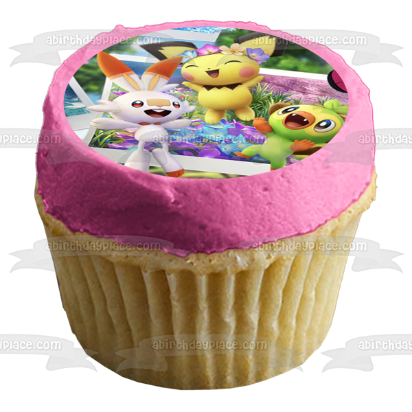 Pokemon Snap Butterfree Squirtle Edible Cake Topper Image ABPID53963