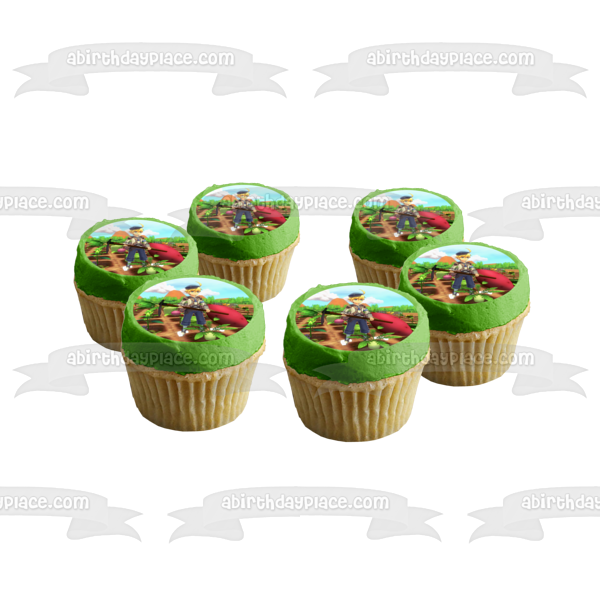 Rune Factory 5 Ares Gardening Edible Cake Topper Image ABPID53967