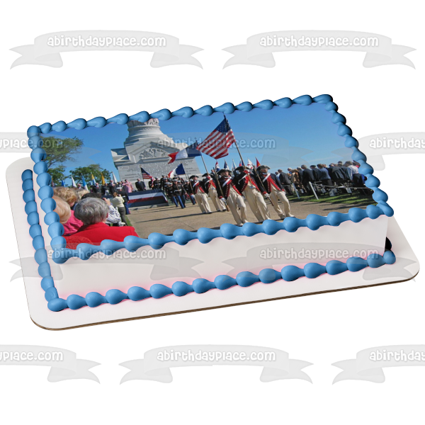 Yorktown Victory Day American Soldiers Edible Cake Topper Image ABPID54276