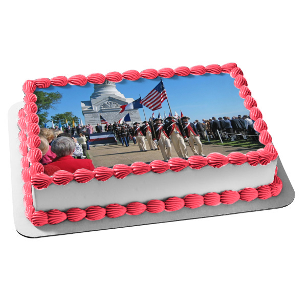 Yorktown Victory Day American Soldiers Edible Cake Topper Image ABPID54276