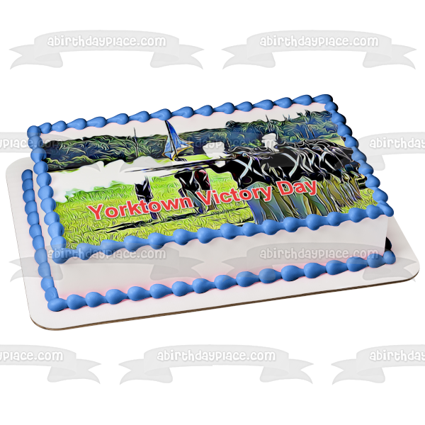 Yorktown Victory Day Edible Cake Topper Image ABPID54277