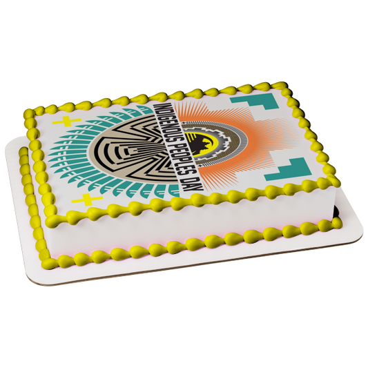 Indigenous People's Day Edible Cake Topper Image ABPID54281