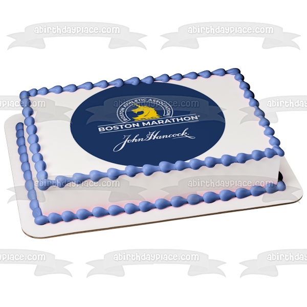 Boston Marathon Logo Edible Cake Topper Image ABPID54282