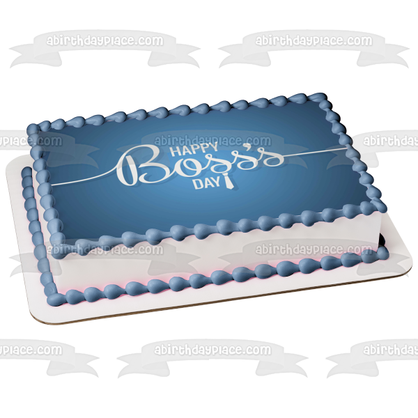 Happy Boss's Day Men's Tie Edible Cake Topper Image ABPID54291