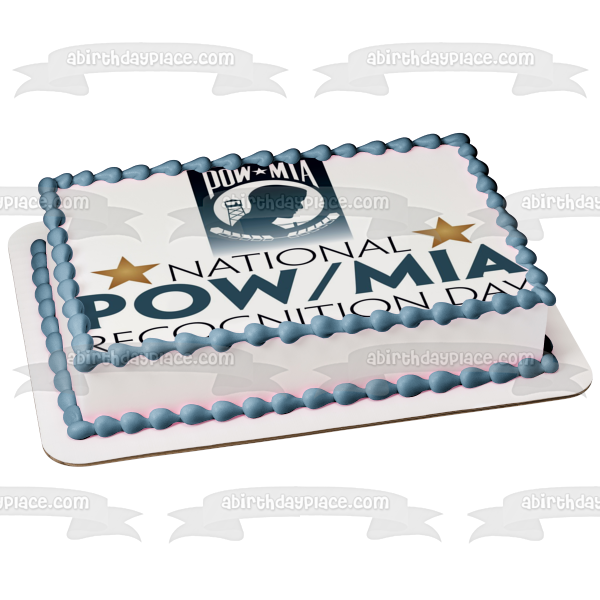 National POW/MIA Recognition Day Edible Cake Topper Image ABPID54226