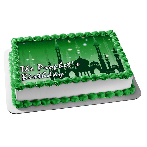 Mawlid the Prophet's Birthday Edible Cake Topper Image ABPID54307