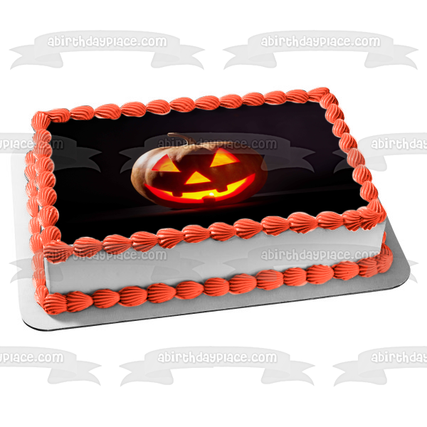 Imagen de adorno comestible para pastel Happy Halloween Jack-O-Lantern ABPID54322 