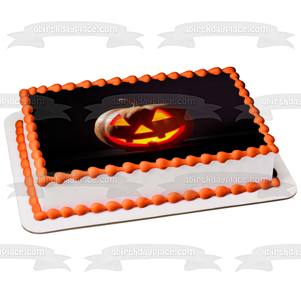 Imagen de adorno comestible para pastel Happy Halloween Jack-O-Lantern ABPID54322 