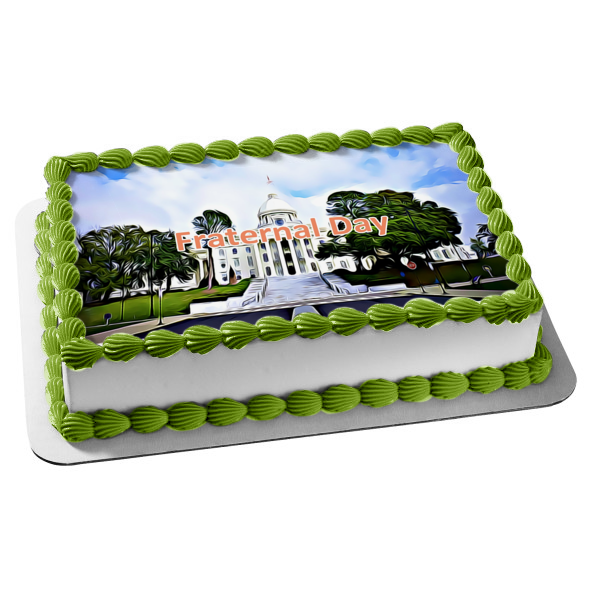 Fraternal Day Edible Cake Topper Image ABPID54274