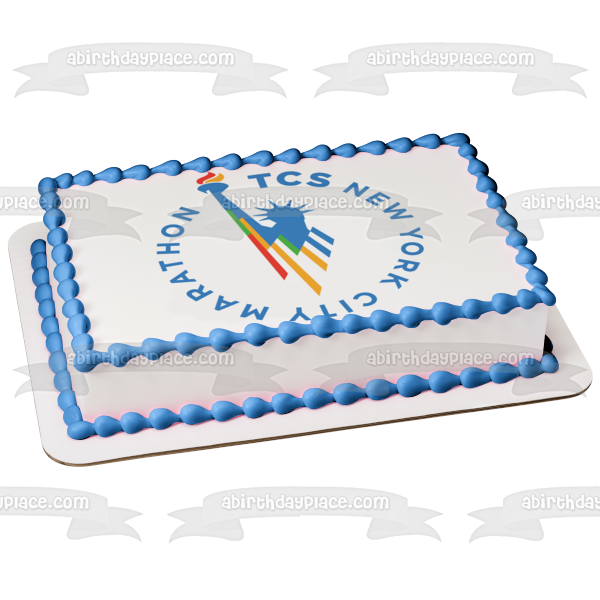 New York City Marathon Logo Edible Cake Topper Image ABPID54344