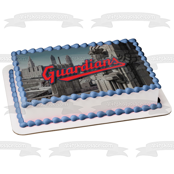 Cleveland Guardians Edible Cake Topper Image ABPID54363