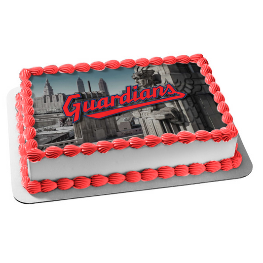 Cleveland Guardians Edible Cake Topper Image ABPID54363