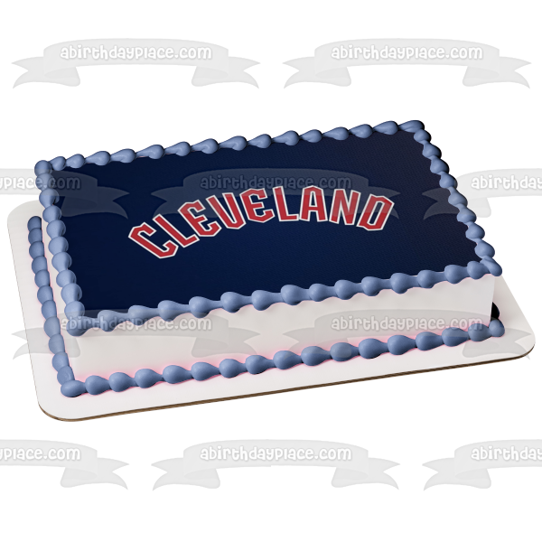 Cleveland Guardians Edible Cake Topper Image ABPID54366