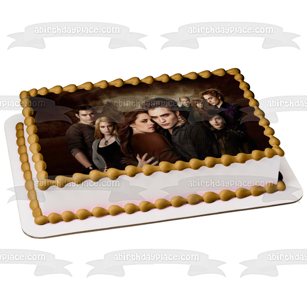 Twilight Bella Edward Emmet Rosalie Alice Jasper Esme Carlisle Edible Cake Topper Image ABPID54538