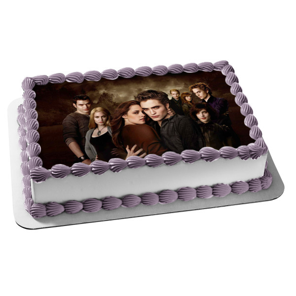 Twilight Bella Edward Emmet Rosalie Alice Jasper Esme Carlisle Edible Cake Topper Image ABPID54538