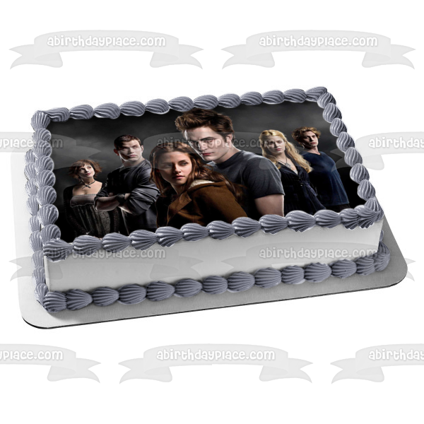 Crepúsculo Bella Edward Alice Emmet Rosalie Jasper Imagen comestible para tarta ABPID54539 