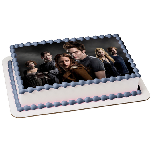 Twilight Bella Edward Alice Emmet Rosalie Jasper Edible Cake Topper Image ABPID54539