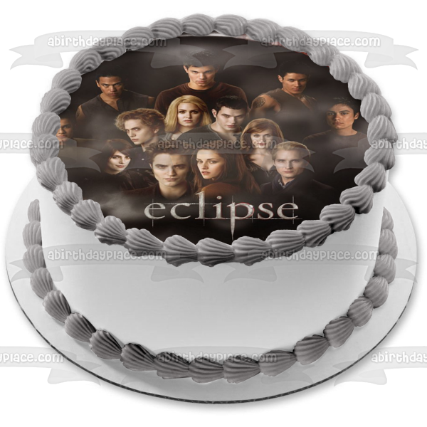 The Twilight Saga: Eclipse Bella Edward Jacob Rosalie Alice Jasper Emmet Carlisle Esme Edible Cake Topper Image ABPID54563