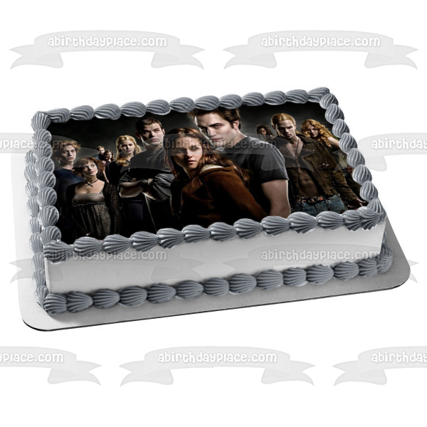 Crepúsculo Edward Bella Victoria Riley Emmet Rosalie Alice Jasper Imagen comestible para decoración de tarta ABPID54543 