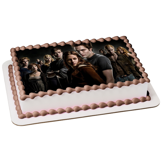 Twilight Edward Bella Victoria Riley Emmet Rosalie Alice Jasper Edible Cake Topper Image ABPID54543