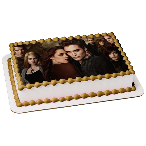 Twilight Bella Edward Emmet Rosalie Carlisle Esme Jasper Alice Edible Cake Topper Image ABPID54544