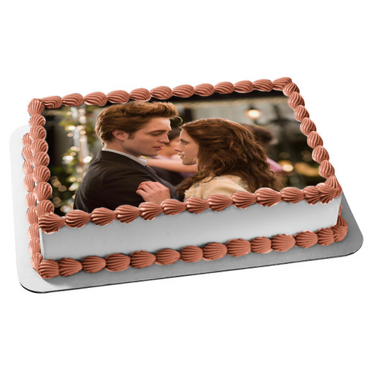 Twilight Edward and Bella at Prom Edible Cake Topper Image ABPID54546