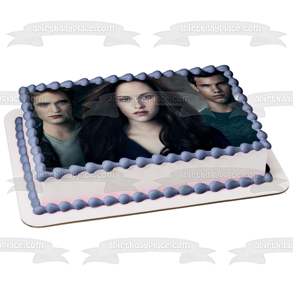 The Twilight Saga: Eclipse Edward Bella Jacob Edible Cake Topper Image ABPID54569