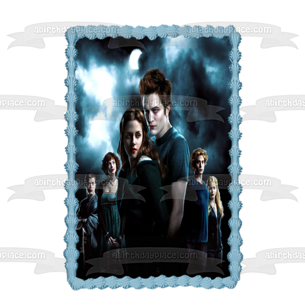 Twilight Bella Edward Alice Emmet Jasper Rosalie Edible Cake Topper Image ABPID54547