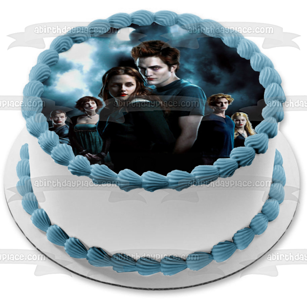 Twilight Bella Edward Alice Emmet Jasper Rosalie Edible Cake Topper Image ABPID54547