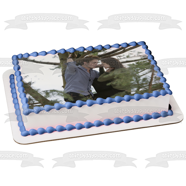 Twilight Edward and Bella In a Tree Edible Cake Topper Image ABPID54548