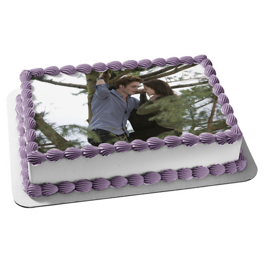 Twilight Edward and Bella In a Tree Edible Cake Topper Image ABPID54548