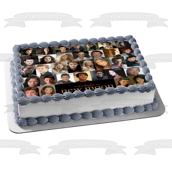 The Twilight Saga: New Moon Group Cast Photo Edible Cake Topper Image ABPID54551