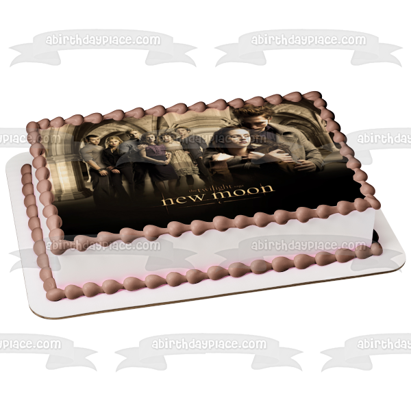 The Twilight Saga: New Moon Edward Bella Emmet Rosalie Carlisle Esme Alice Jasper Edible Cake Topper Image ABPID54552