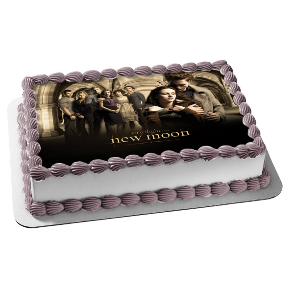 The Twilight Saga: New Moon Edward Bella Emmet Rosalie Carlisle Esme Alice Jasper Edible Cake Topper Image ABPID54552