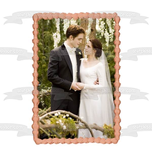 La saga Crepúsculo: Amanecer Parte 1 Imagen comestible para decoración para tarta de la boda de Edward y Bella ABPID54576 