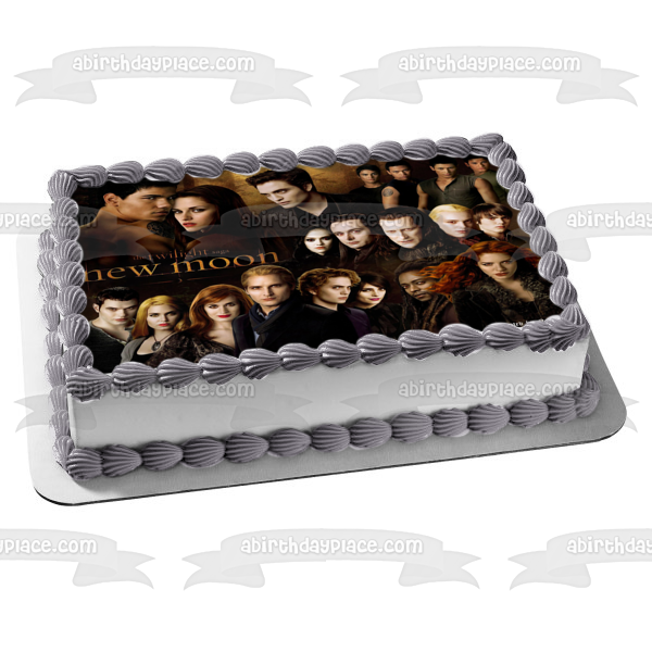 The Twilight Saga: New Moon Jacob Edward Bella Victoria Emmet Carlisle Esme Edible Cake Topper Image ABPID54555