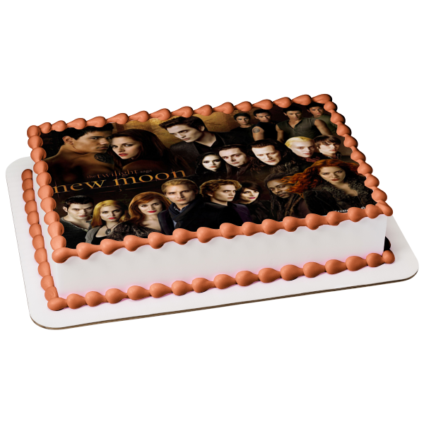 The Twilight Saga: New Moon Jacob Edward Bella Victoria Emmet Carlisle Esme Edible Cake Topper Image ABPID54555