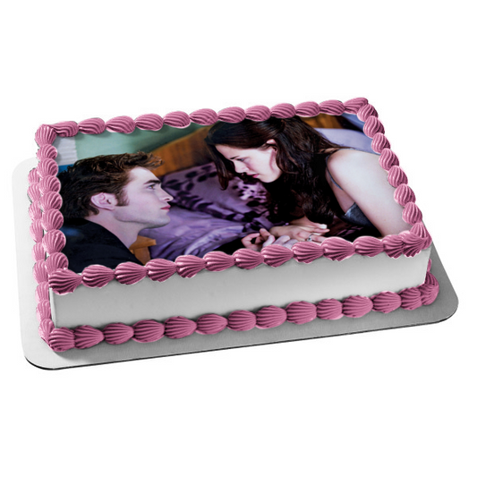 The Twilight Saga: New Moon Edward Bella Edible Cake Topper Image ABPID54556