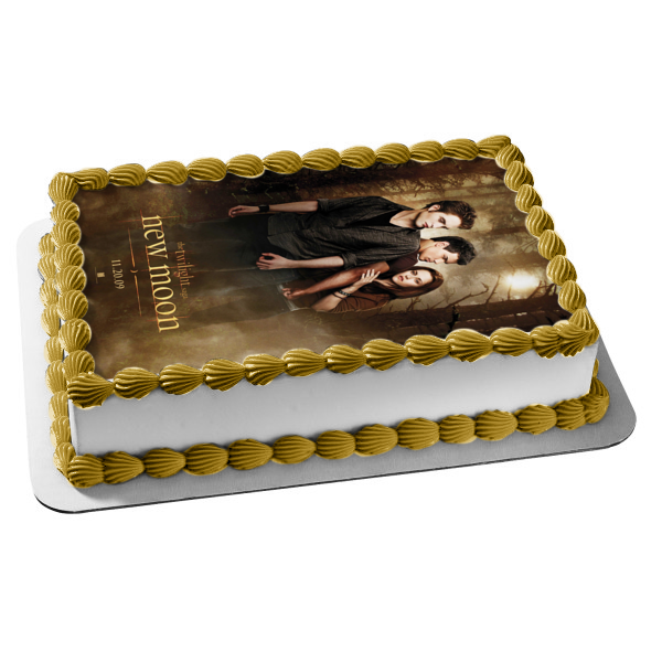 The Twilight Saga: New Moon Edward Bella Jacob Edible Cake Topper Image ABPID54557