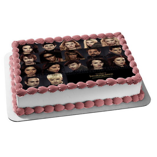 The Twilight Saga: Breaking Dawn Part 2 Vladimir Irina Benjamin Tia Zafrina Edible Cake Topper Image ABPID54578