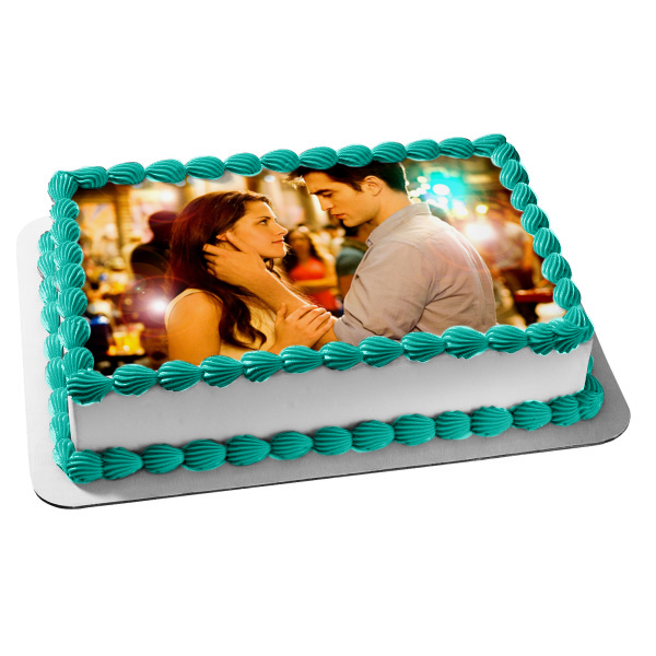 The Twilight Saga: Breaking Dawn Part 1 Bella Edward Edible Cake Topper Image ABPID54580