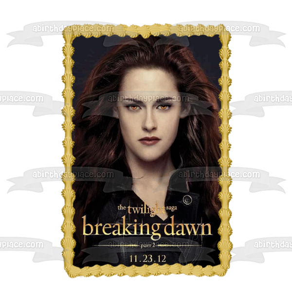 Imagen comestible para decoración de tarta de Bella de la saga Crepúsculo: Amanecer, parte 2, ABPID54590