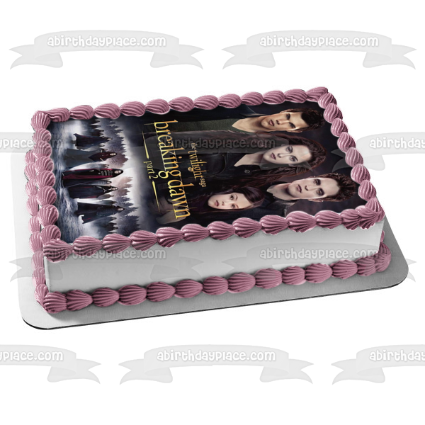 The Twilight Saga: Breaking Dawn Part 2 Jacob Bella Edward Renesme Edible Cake Topper Image ABPID54592