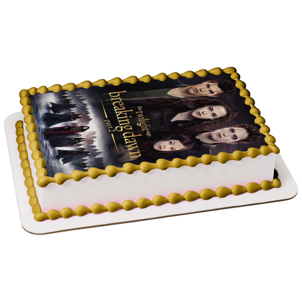 The Twilight Saga: Breaking Dawn Part 2 Jacob Bella Edward Renesme Edible Cake Topper Image ABPID54592