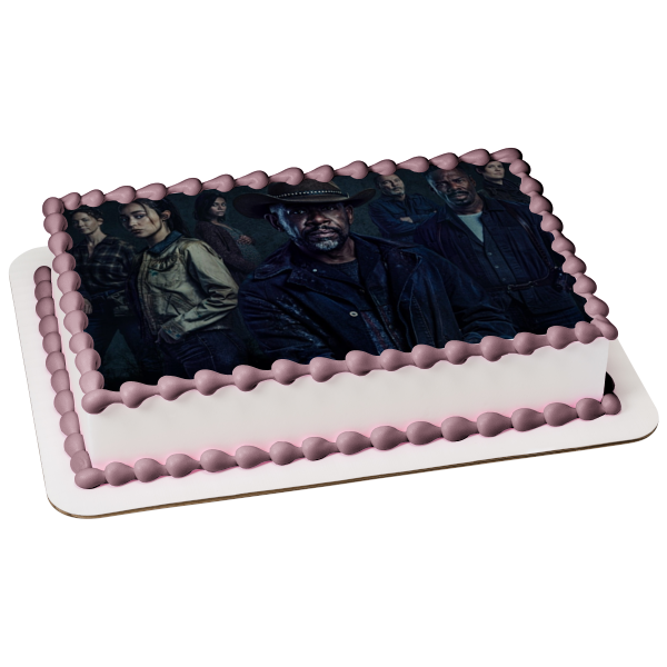 Fear the Walking Dead Morgan Alicia Victor June Al Daniel Edible Cake Topper Image ABPID54455