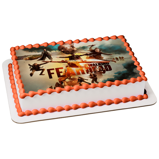 Fear the Walking Dead Morgan Alicia Al Victor Edible Cake Topper Image ABPID54465