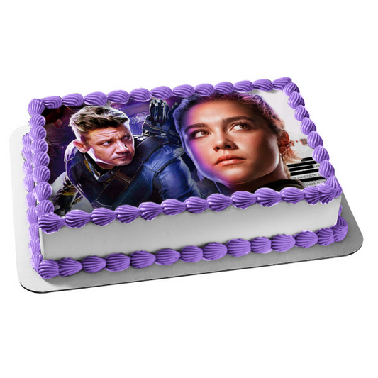 Hawkeye Yelena Belova Edible Cake Topper Image ABPID54395