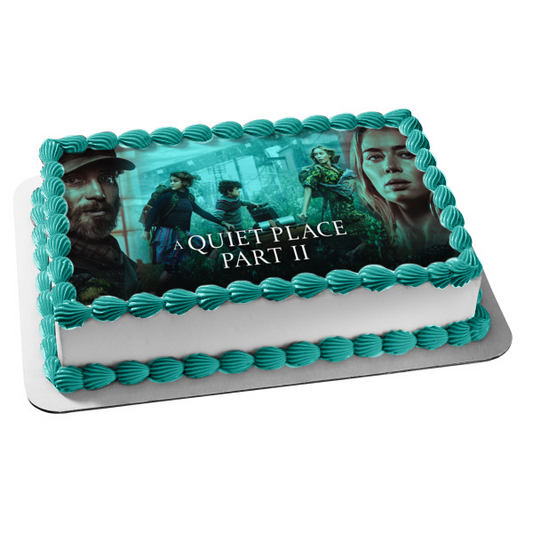 A Quiet Place Part II Evelyn Regan Marcus Emmet Edible Cake Topper Image ABPID54483